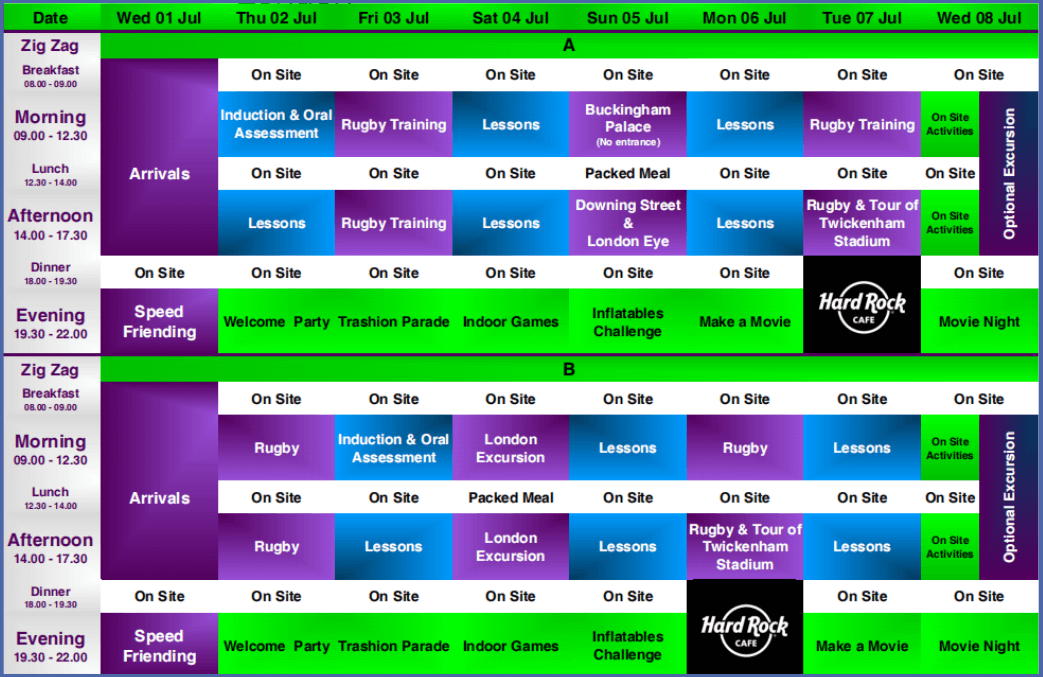 horario rugby camp ebidiomas